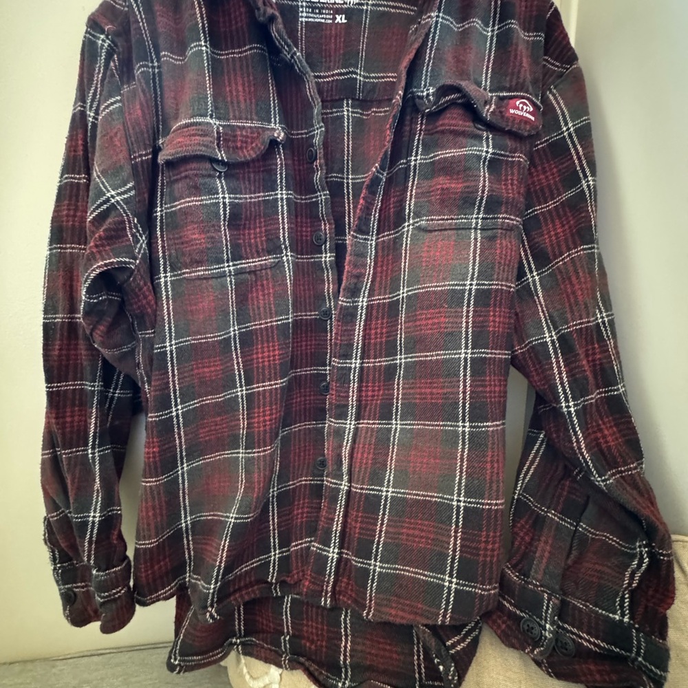 Wolverine Red and Black Plaid Shirt